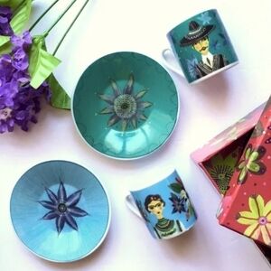 Collectors Fragonard Cups and Saucers Visages Du Mode Porcelain Frida y …
